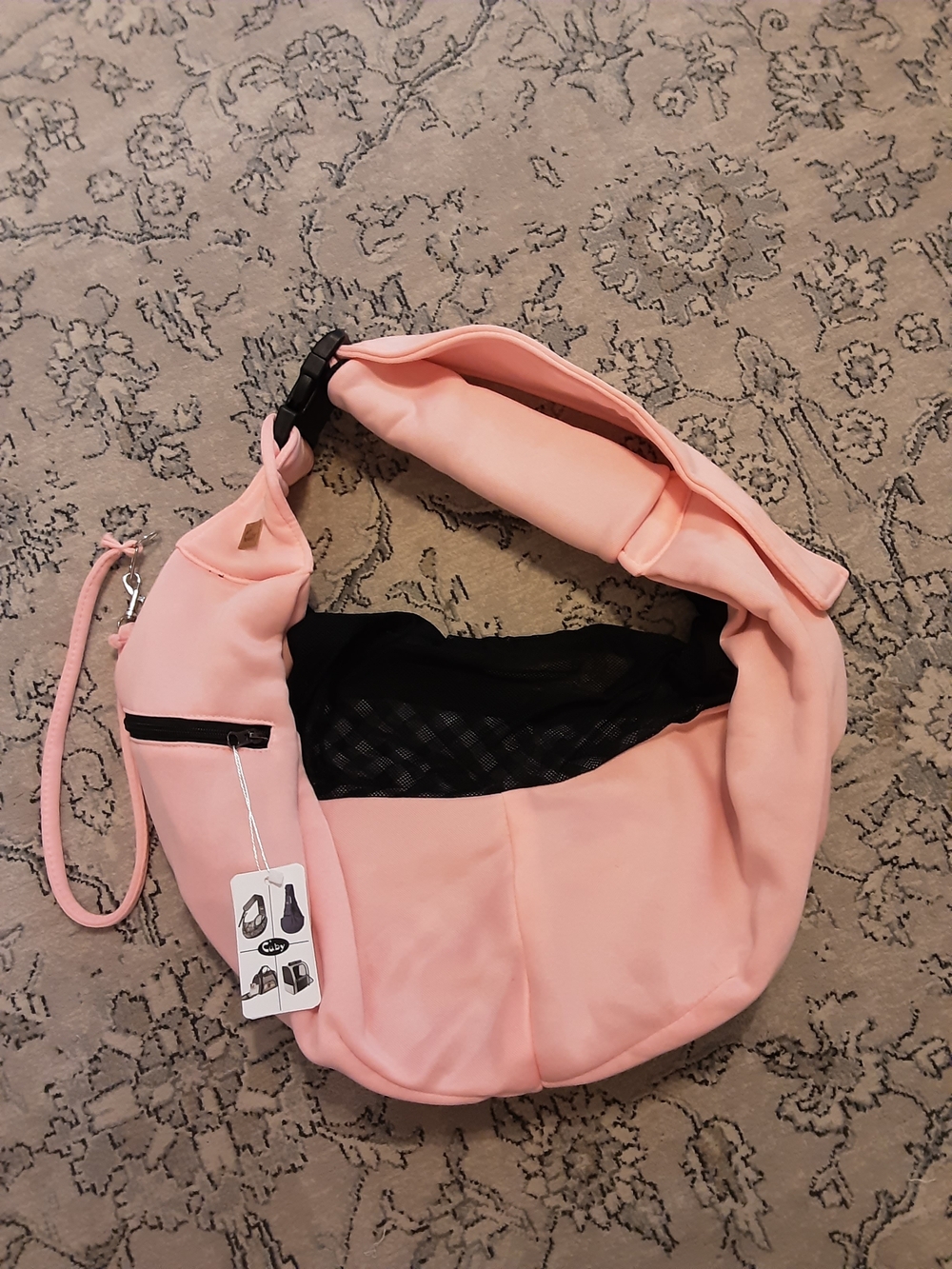 Cuby Pink Dog or Cat Sling Carrier